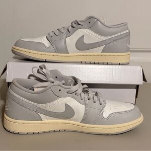 Nike Air Jordan’s Women’s Sail/Coconut Milk/Neutral Gray Sneakers. Size 10